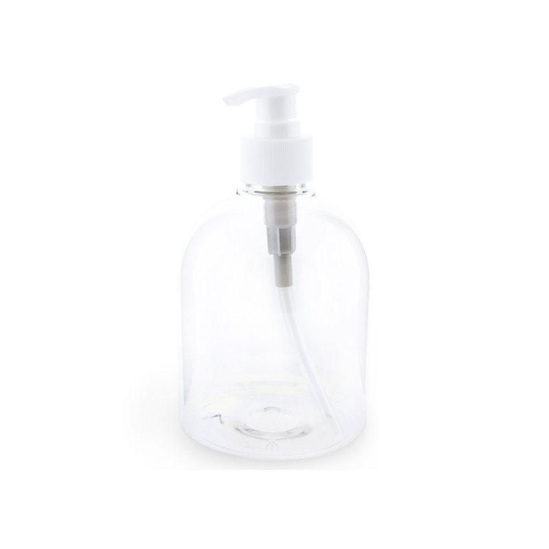 Botella pet bombe 500 ml con dosificador blanco Botella pet bombe 500 ml con dosificador blanco