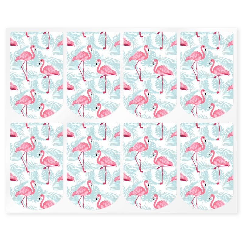 Adesivos flamingo frascos para pendurar