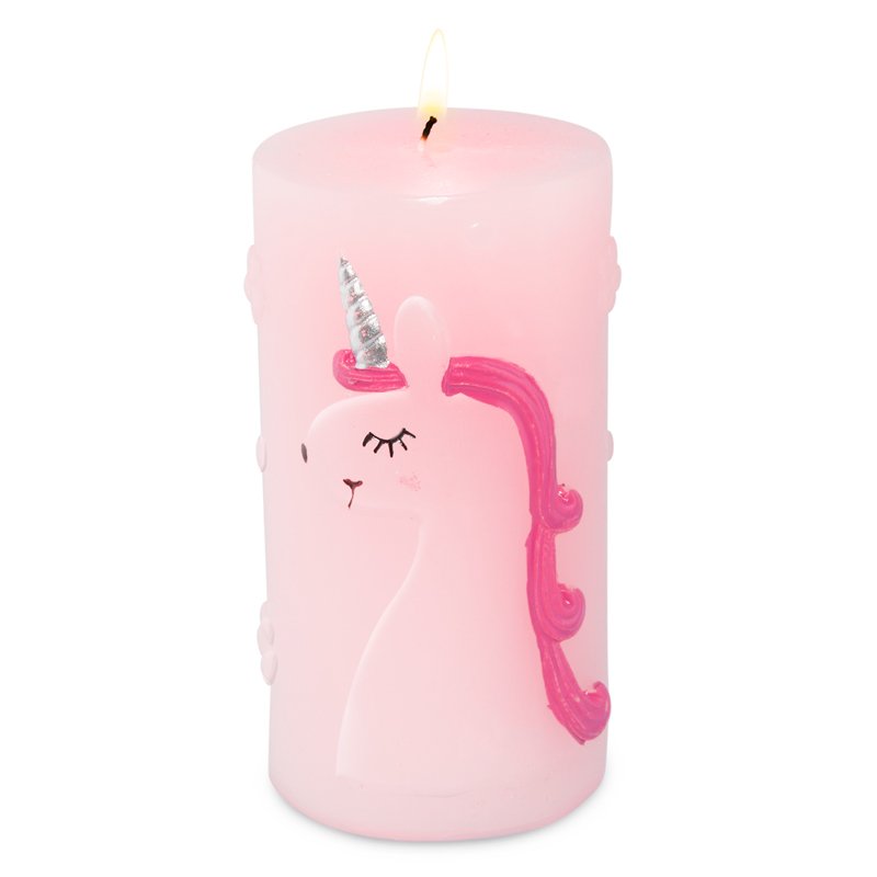 Vela rosa con unicornio Vela rosa con unicornio