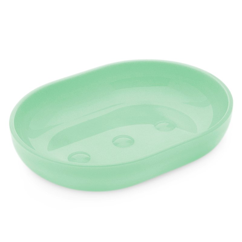 Jabonera verde de plastico Jabonera verde de plastico