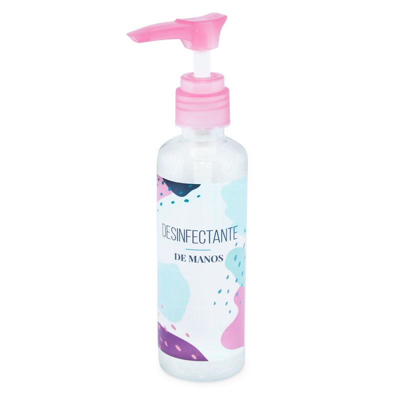 Frasco 100ml dispensador cor rosa para gel desinfetante Frasco 100ml dispensador cor rosa para gel desinfetante