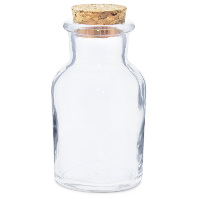 Botella de cristal con corcho 60 ml