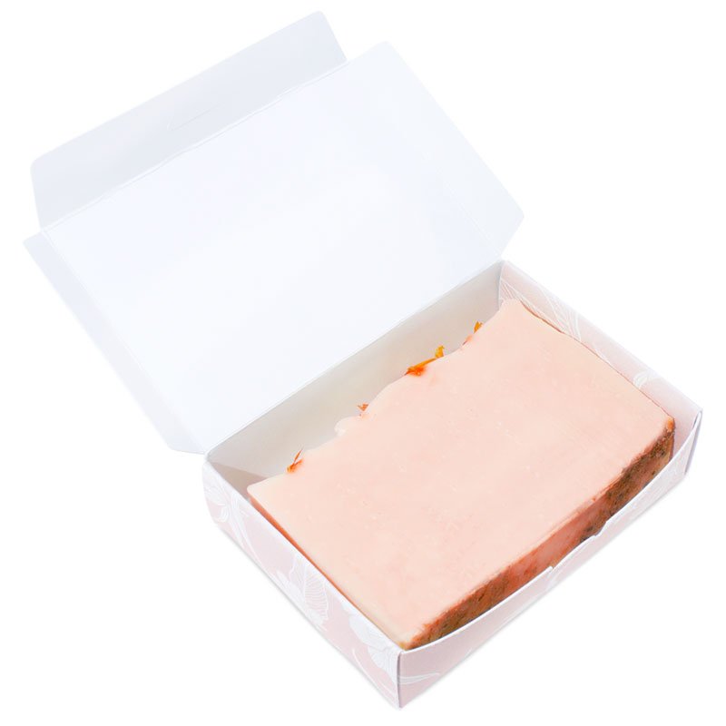 Caixa rosa para sabonete natural
