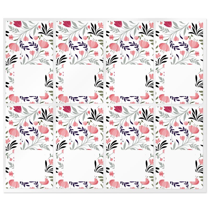 Pegatinas rectangulares spring Pegatinas rectangulares spring