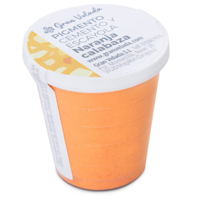 Pigmento naranja calabaza para cemento y escayola