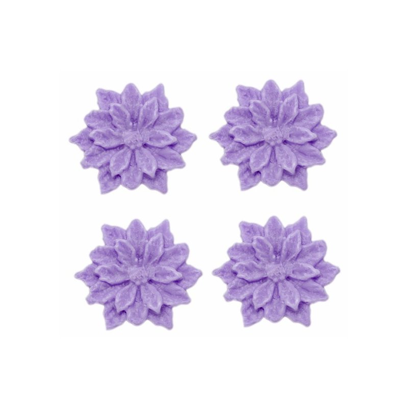Molde flores de pascua para velas Molde flores de pascua para velas