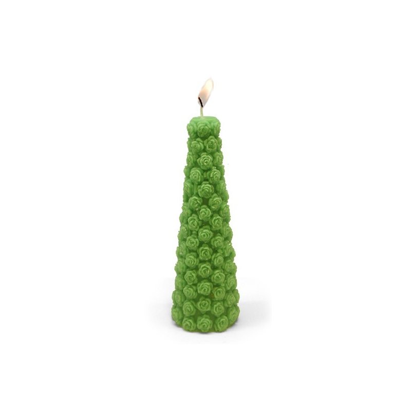 Moldes para velas pino con rositas Moldes para velas pino con rositas