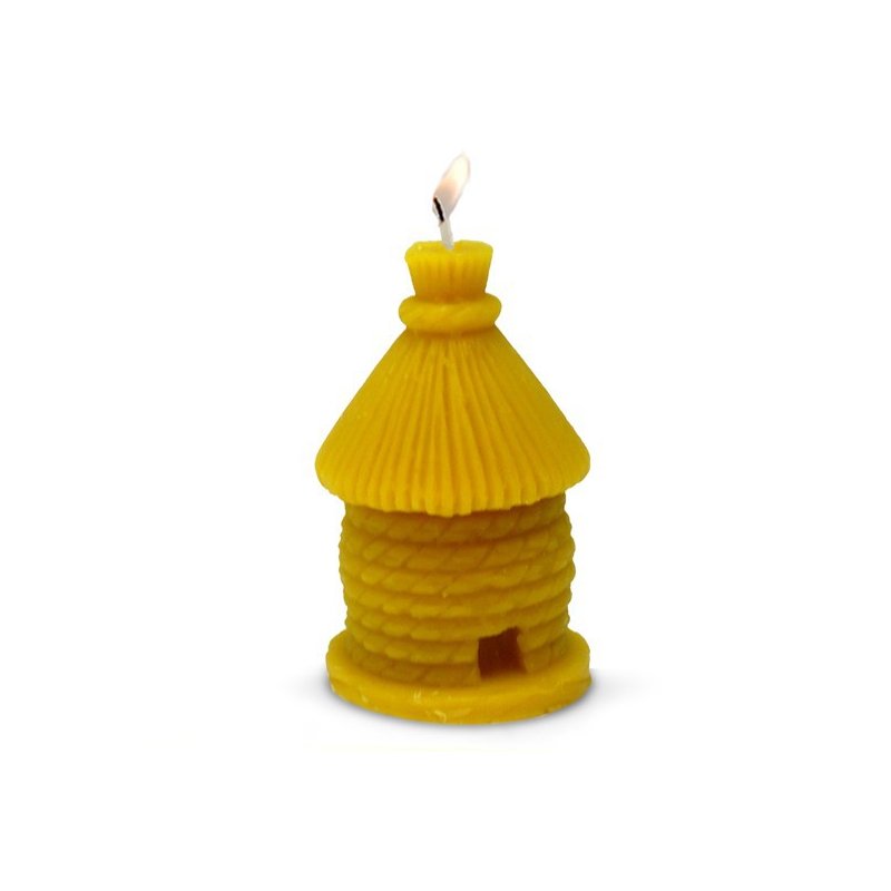 Molde casita Redonda para hacer velas de cera de abejas Molde casita Redonda para hacer velas de cera de abejas