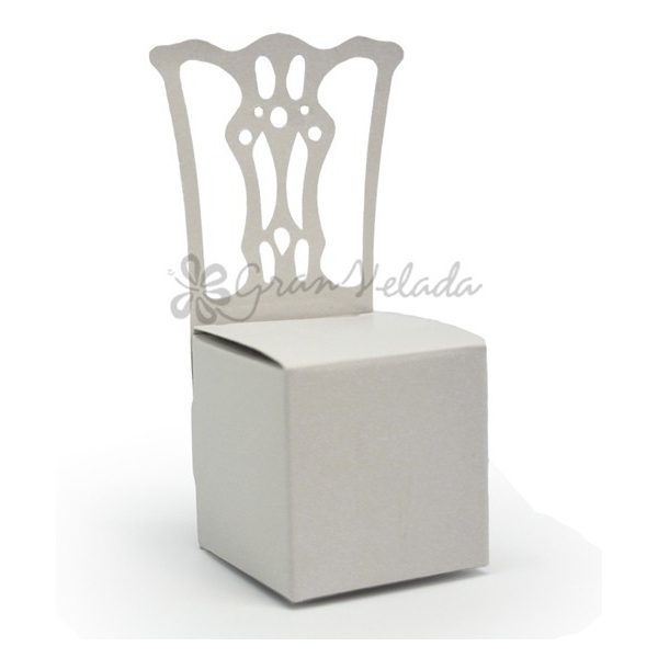 Caja en forma de silla para detalles de boda. Venta online