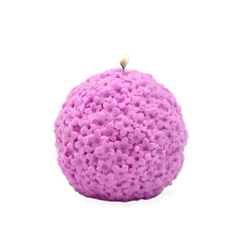 Molde para hacer velas Esfera Florecitas Molde para hacer velas Esfera Florecitas