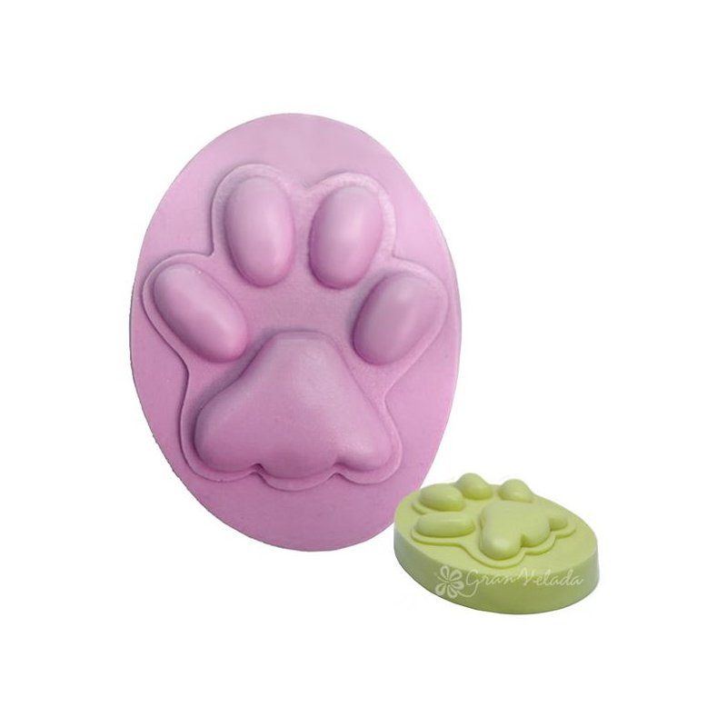 Molde para hacer jabón Huella de gato Molde para hacer jabón Huella de gato