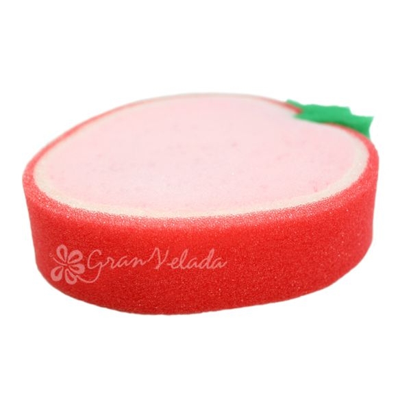 Esponja de baño con forma de fresa. Venta online