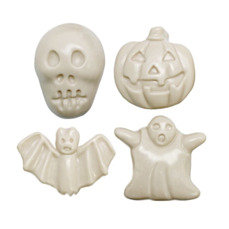 Molde Halloween 4 figuras terroríficas Molde Halloween 4 figuras terroríficas
