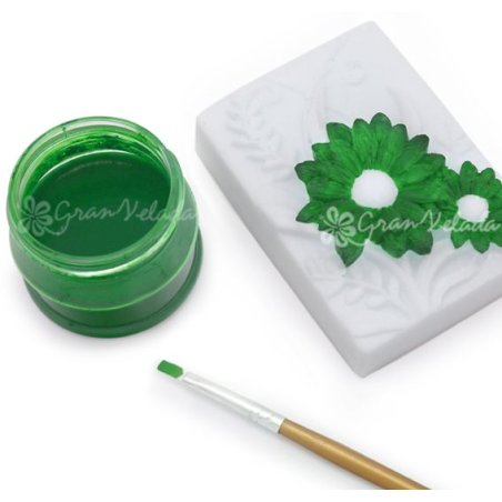pintura verde para jabones