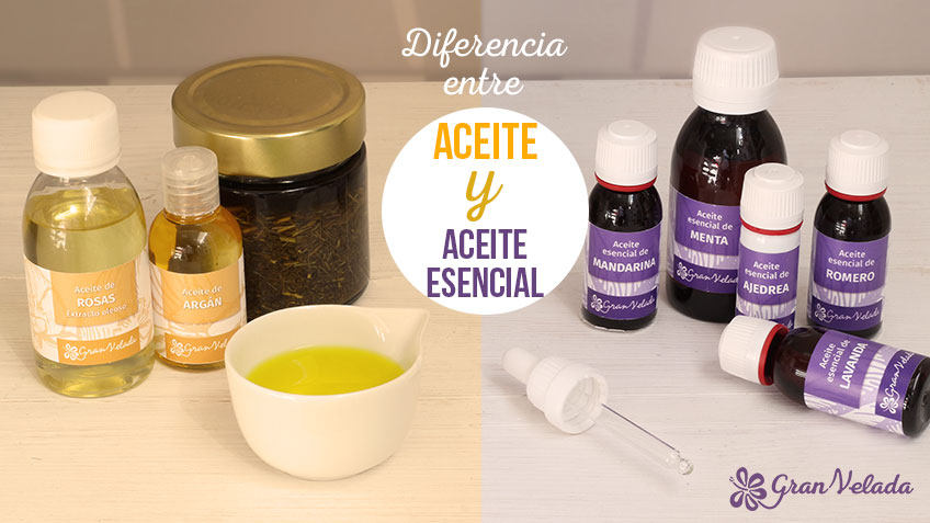 Diferencia entre aceite y aceite esencial para tus cosmeticos.