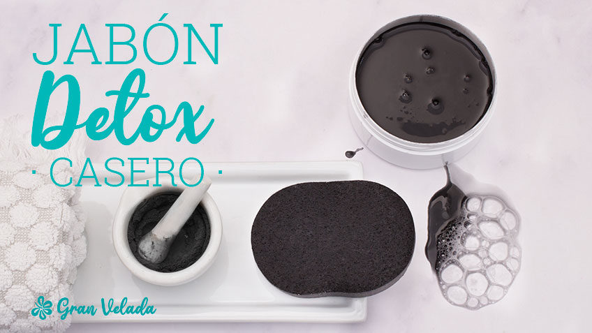 Jabon detox casero para todo el cuerpo con carbon activo