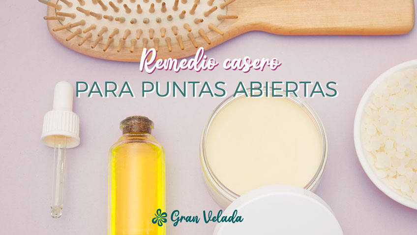 casero para puntas abiertas con aceites