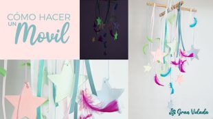 Como hacer un movil casero infantil para colgar del techo