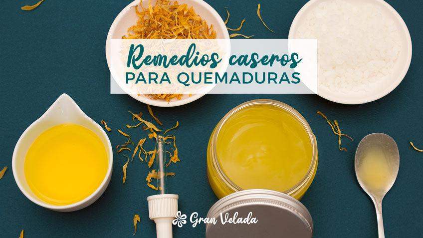 Crema para quemaduras natural con aceites vegetales