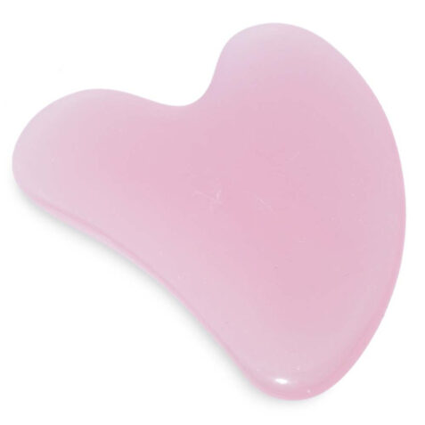 Piedra gua sha rosa para cuidar la piel