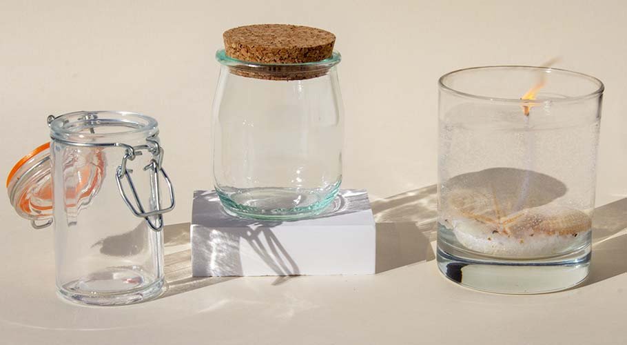 Recipientes e copos para velas em gel Recipientes e copos para velas em gel