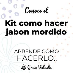 Kit como hacer jabones Polo mordido. Materiales e instrucciones