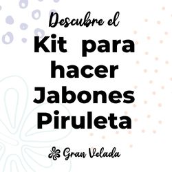 Kit como hacer piruletas de jabon. Materiales e instrucciones