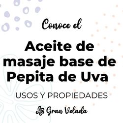 Aceite masaje base pepita de uva