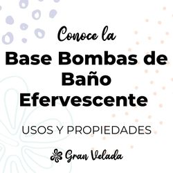 Base bombas de baño efervescentes