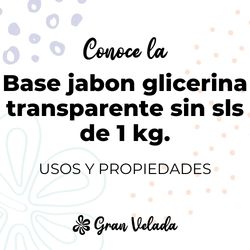 Jabón base transparente 1kg