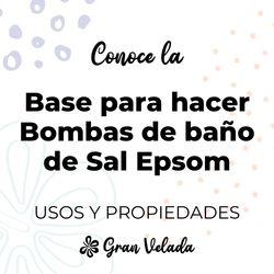 Base bombas de baño de sal epsom