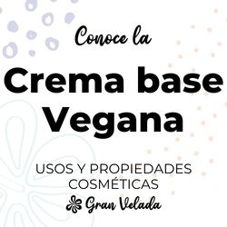Crema base vegana