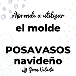 Molde navidad para posavasos