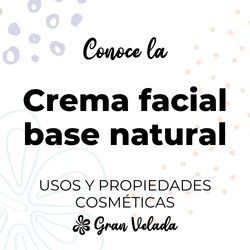 Crema facial base natural