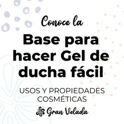 Base para hacer gel de ducha facil