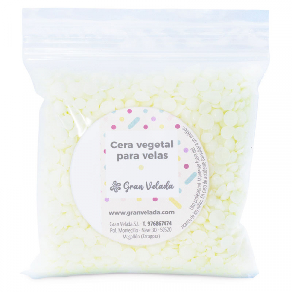 Cera vegetal para velas en vaso por mayor