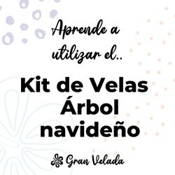 Kit como hacer 5 velas arbol de Navidad. Materiales e instrucciones
