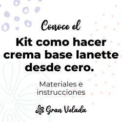 Kit como hacer crema base lanette desde cero. Materiales e instrucciones
